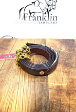 5/A Baker 5/A Baker Leather Padded Lead w/Chain Havana