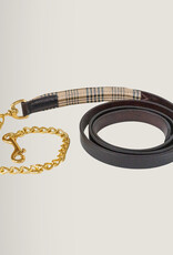 5/A Baker 5/A Baker Leather Padded Lead w/Chain Havana