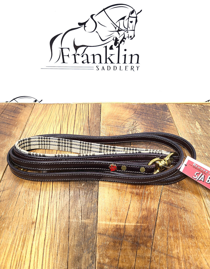 5/A Baker 5/A Baker Leather Dog Leash 5/8" Havana