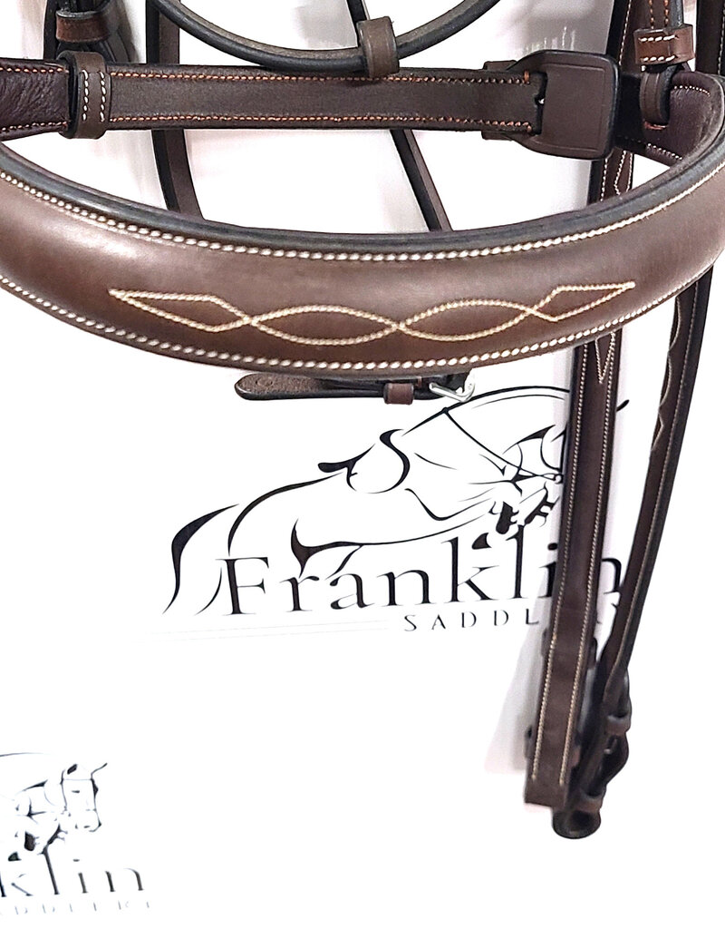 ADT Tack ADT Tack Stealth Tribute Hunter Bridle w/ Raised Fancy Laced Reins