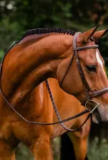 ADT Tack ADT Tack Stealth Tribute Hunter Bridle w/ Raised Fancy Laced Reins