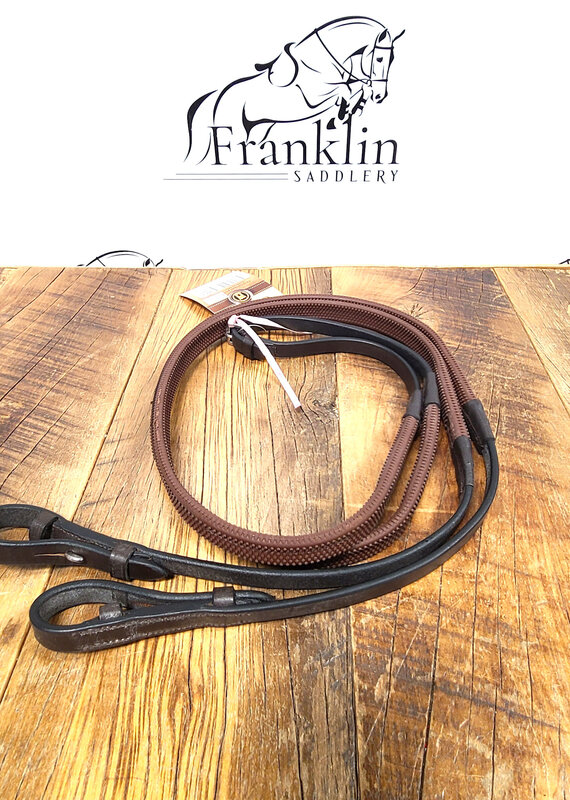 Camelot Camelot Rubber Reins Pony Brown