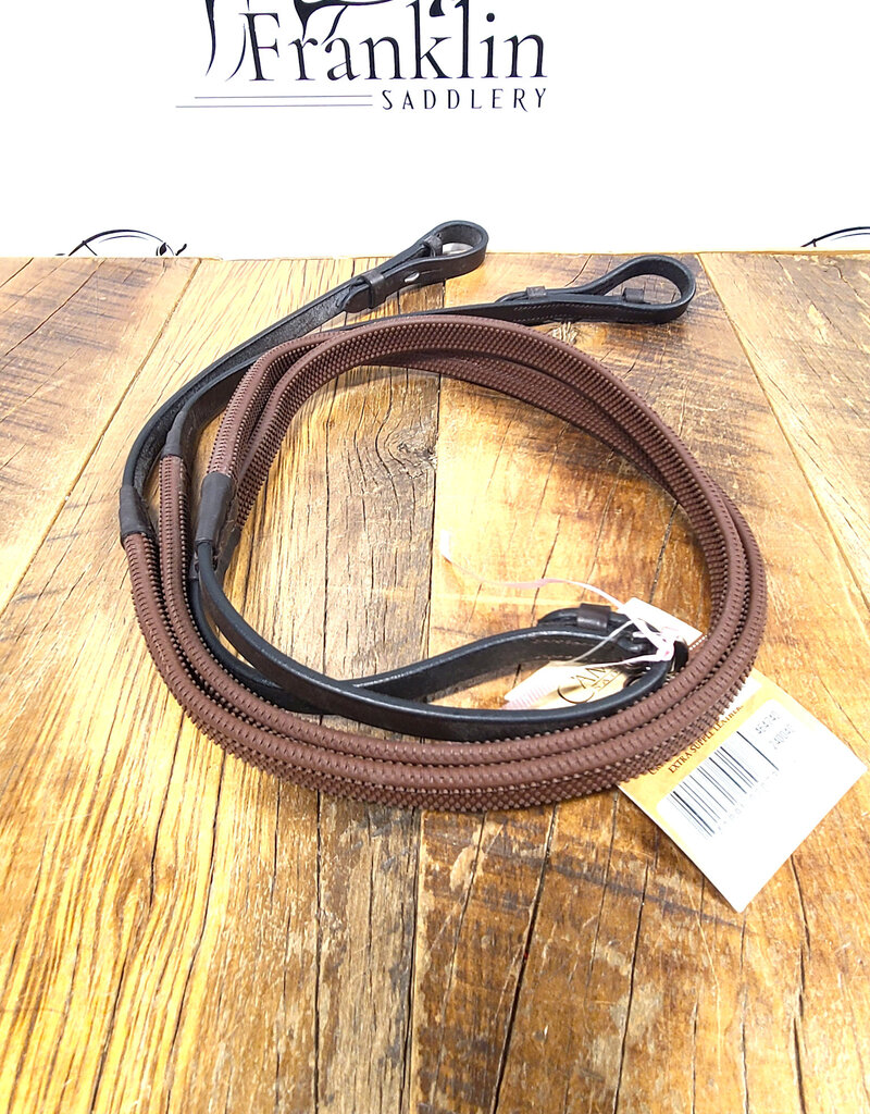 Camelot Camelot Rubber Reins Pony Brown