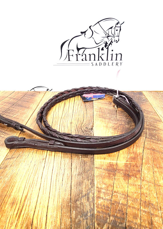 Ovation Ovation Elite Laced Reins Dark Brown Pony