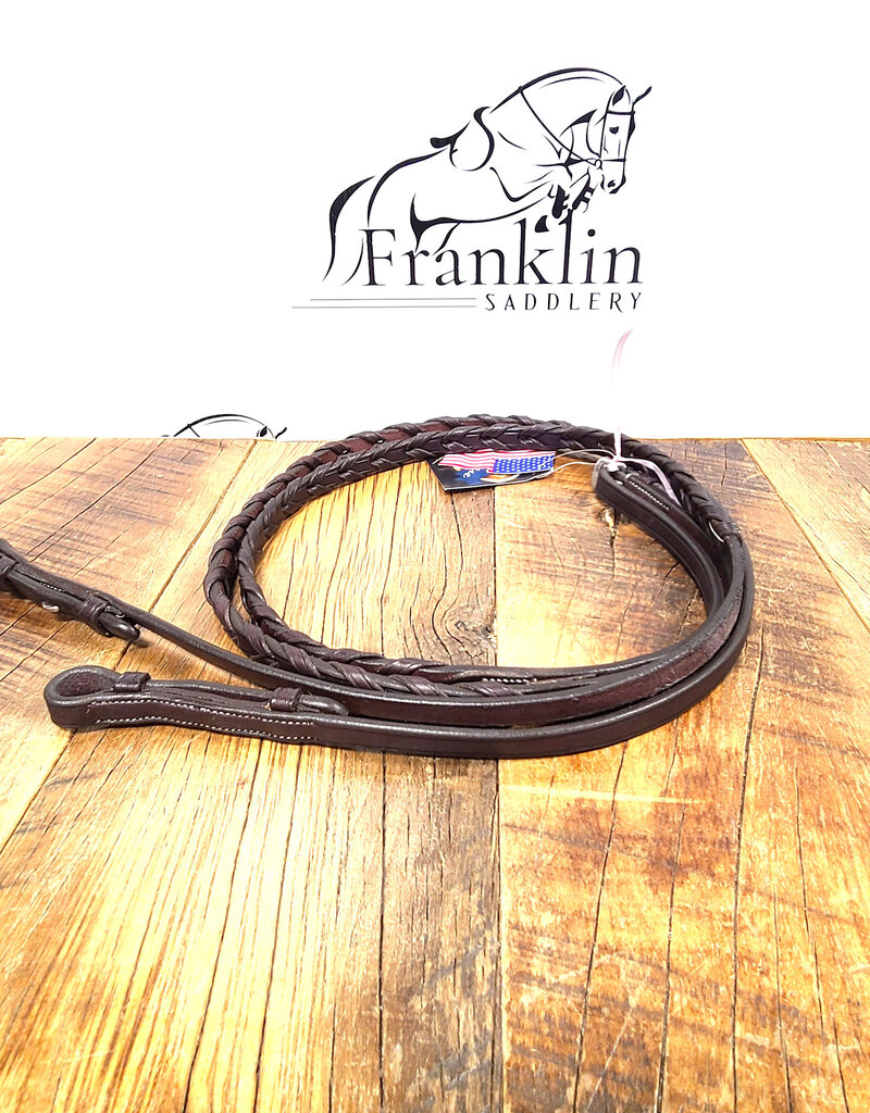 Ovation Ovation Elite Laced Reins Dark Brown Pony