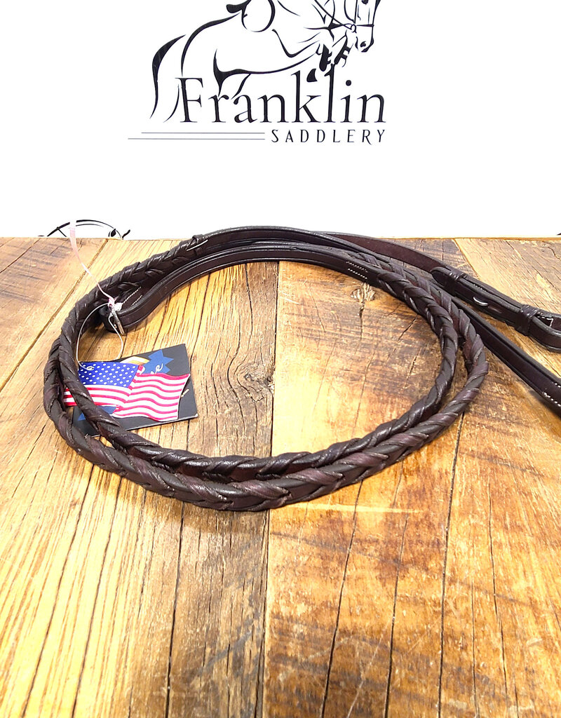 Ovation Ovation Elite Laced Reins Dark Brown Pony