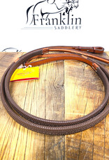 Edgewood Edgewood 5/8" Fancy Stitched Raised Brown Rubber Reins