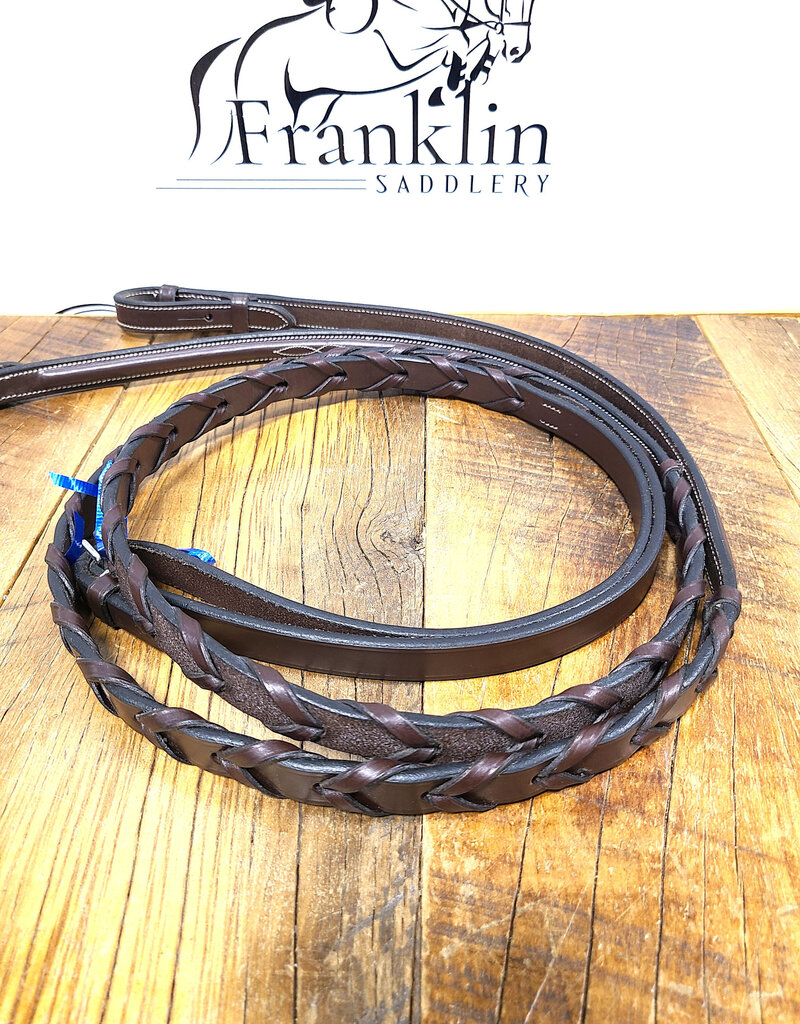 Black Oak Black Oak 5/8" Fancy Stitched Laced Reins Full