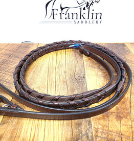 Red Barn 5/8" Stealth Laced Reins Flat Full