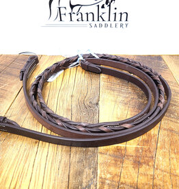 Pessoa Pro Plain Laced Reins Dark Brown Horse