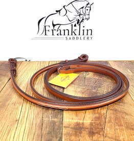 Edgewood 1/2" Fancy-Stitched Raised Pelham Reins 1/2" Horse