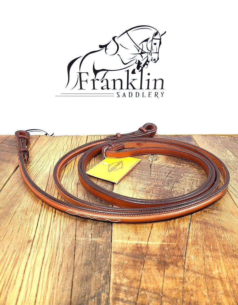 Edgewood Edgewood Fancy-Stitched Raised Pelham Reins 1/2" Horse