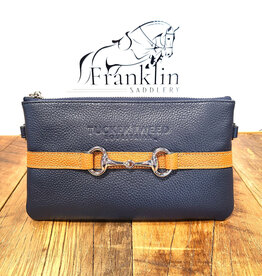 Tucker Tweed Equestrian Tucker Tweed Wellington Wristlet Navy/Chestnut
