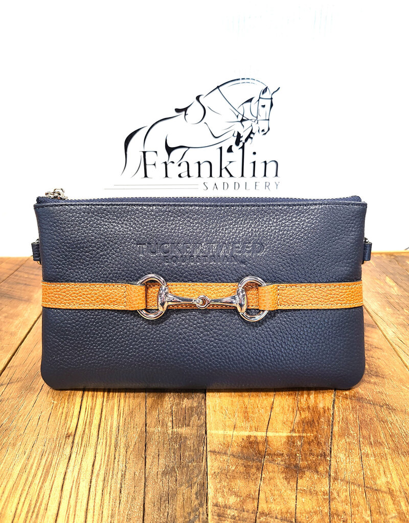 Tucker Tweed Equestrian Tucker Tweed Wellington Wristlet Navy/Chestnut