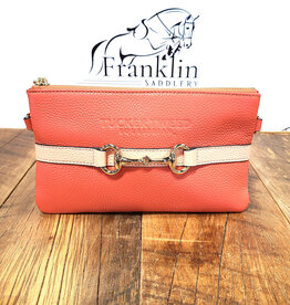 Tucker Tweed Equestrian Tucker Tweed Wellington Wristlet Living Coral/Peach