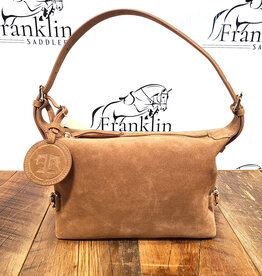 Tucker Tweed Equestrian Tucker Tweed Bethany Bit Bag Milk Chocolate Suede