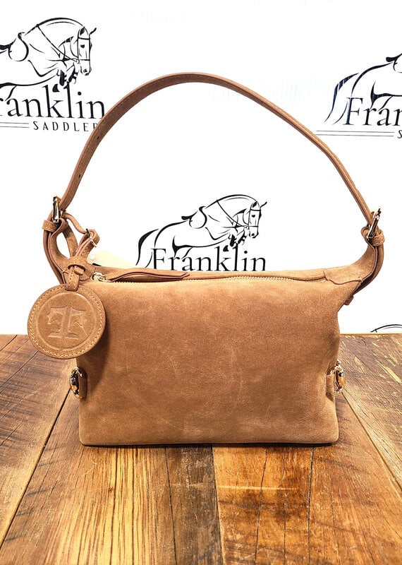 Tucker Tweed Equestrian Tucker Tweed Bethany Bit Bag Milk Chocolate Suede