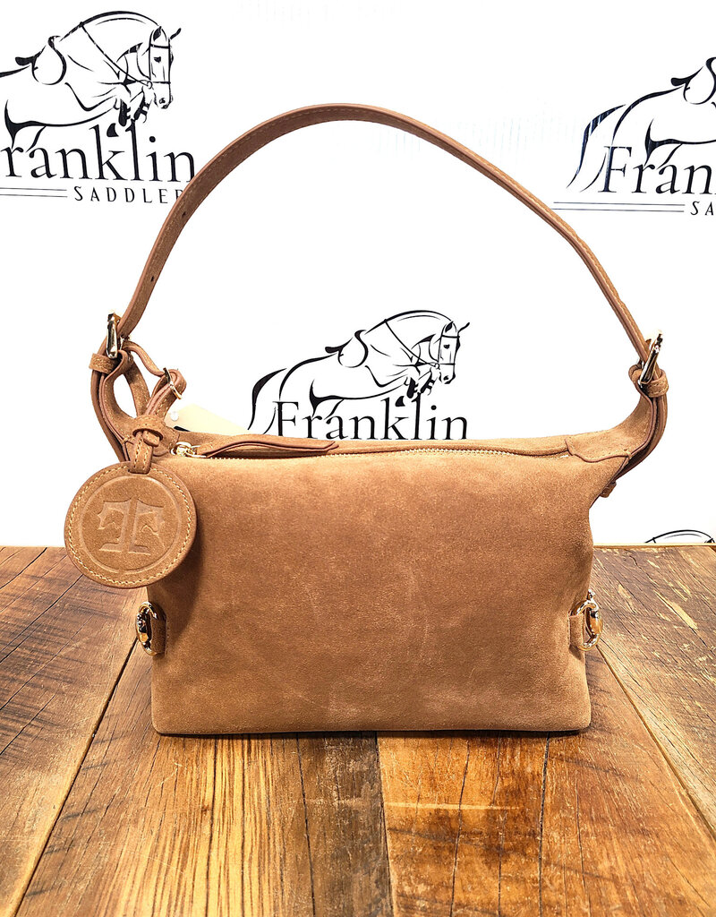 Tucker Tweed Equestrian Tucker Tweed Bethany Bit Bag Milk Chocolate Suede