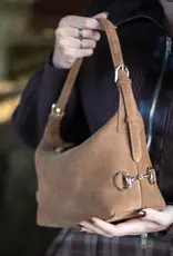 Tucker Tweed Equestrian Tucker Tweed Bethany Bit Bag Milk Chocolate Suede