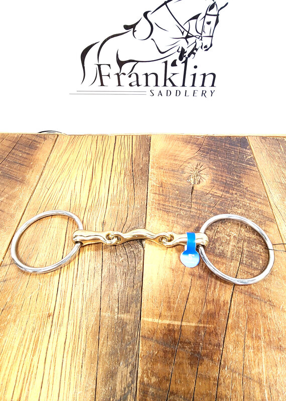 Toklat Toklat Cyprium Quarter Moon Loose Ring Snaffle Bit 5"