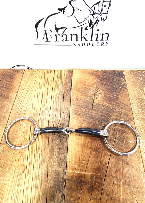 Centaur Centaur Blue Steel Med Jointed Loose Ring Snaffle Bit