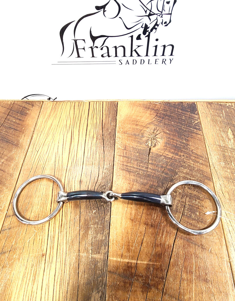 Centaur Centaur Blue Steel Med Jointed Loose Ring Snaffle Bit