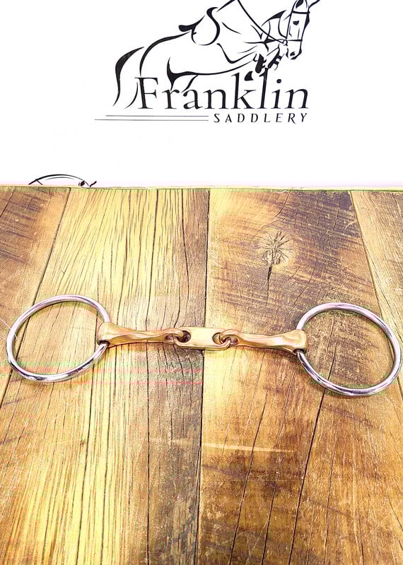 Jake Adams Equestrian Jake Adams Equestrian Twisted Copper Loose Ring Bit w/ Dr. Bristol Link