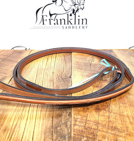 Butet New Butet Rubber Lined Hunter Reins Full Gold