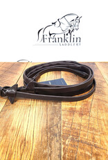 LeMieux LeMieux Magna Grip Rubber Reins Brown/Silver Full