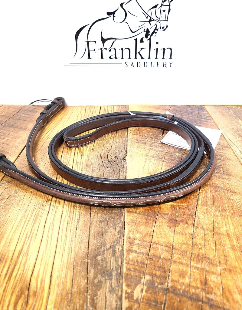 ADT Tack ADT Tack Imperial Raised Fancy Curb Reins Brown