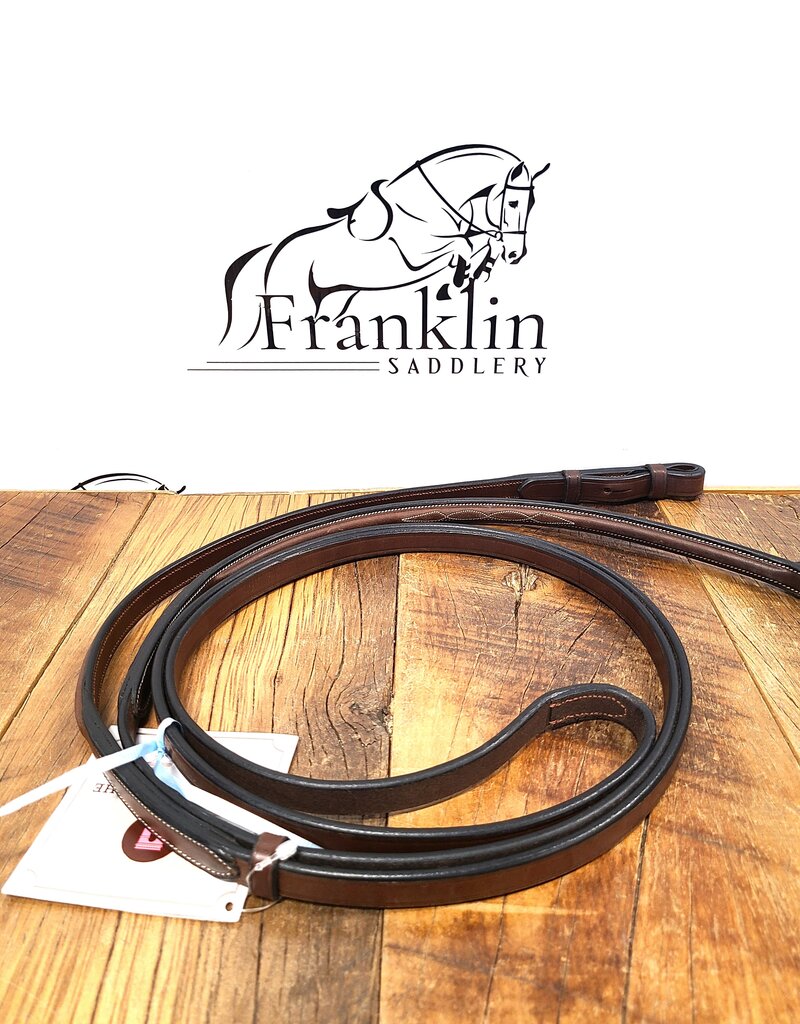 ADT Tack ADT Tack Imperial Raised Fancy Curb Reins Brown