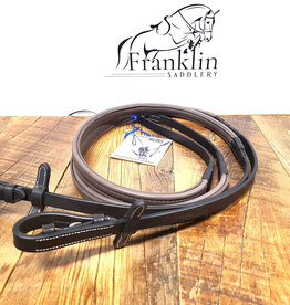 ThinLine Thinline English Reins w/ Stud Hooks Dark Brown 54"