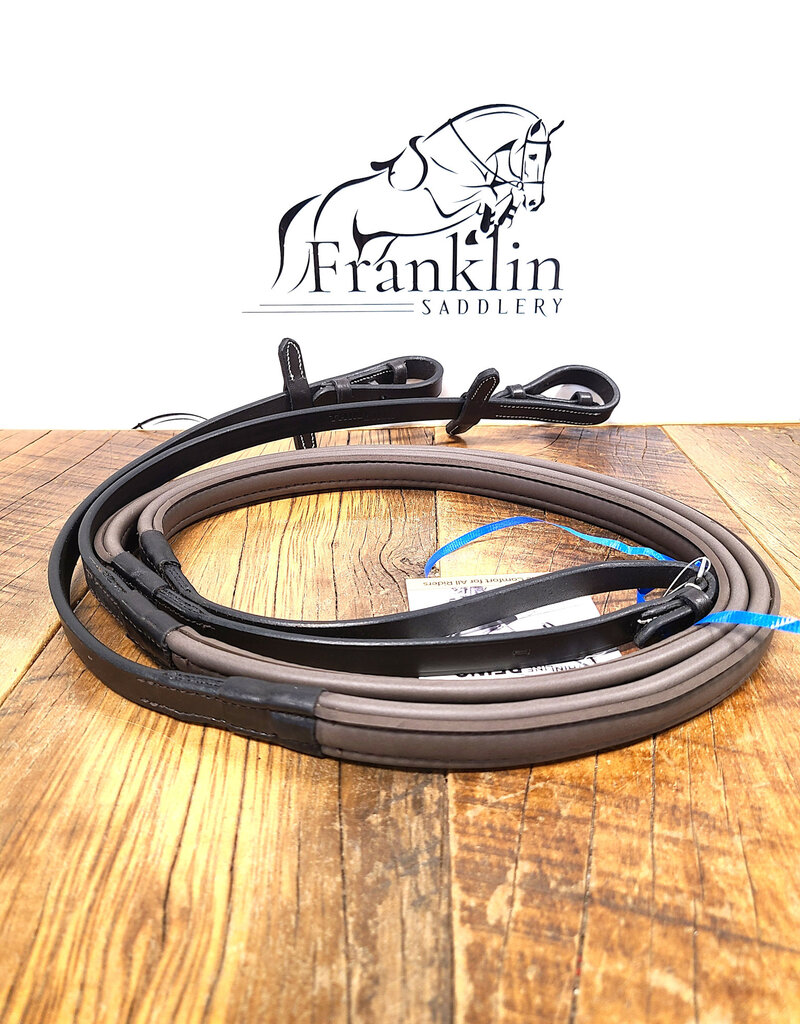 ThinLine Thinline English Reins w/ Stud Hooks Dark Brown 54"