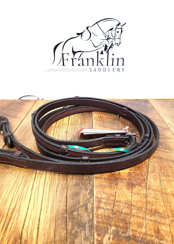 Nunn Finer Nunn Finer Leather Reins With Hand Stops
