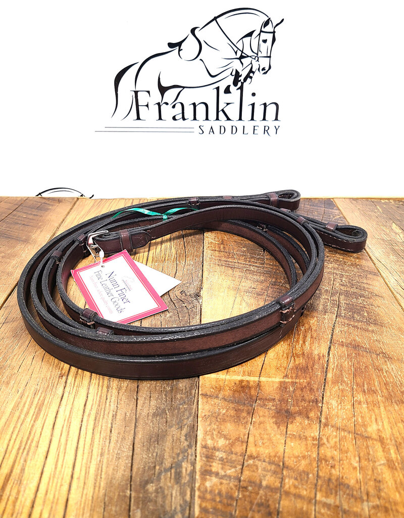 Nunn Finer Nunn Finer Leather Reins With Hand Stops