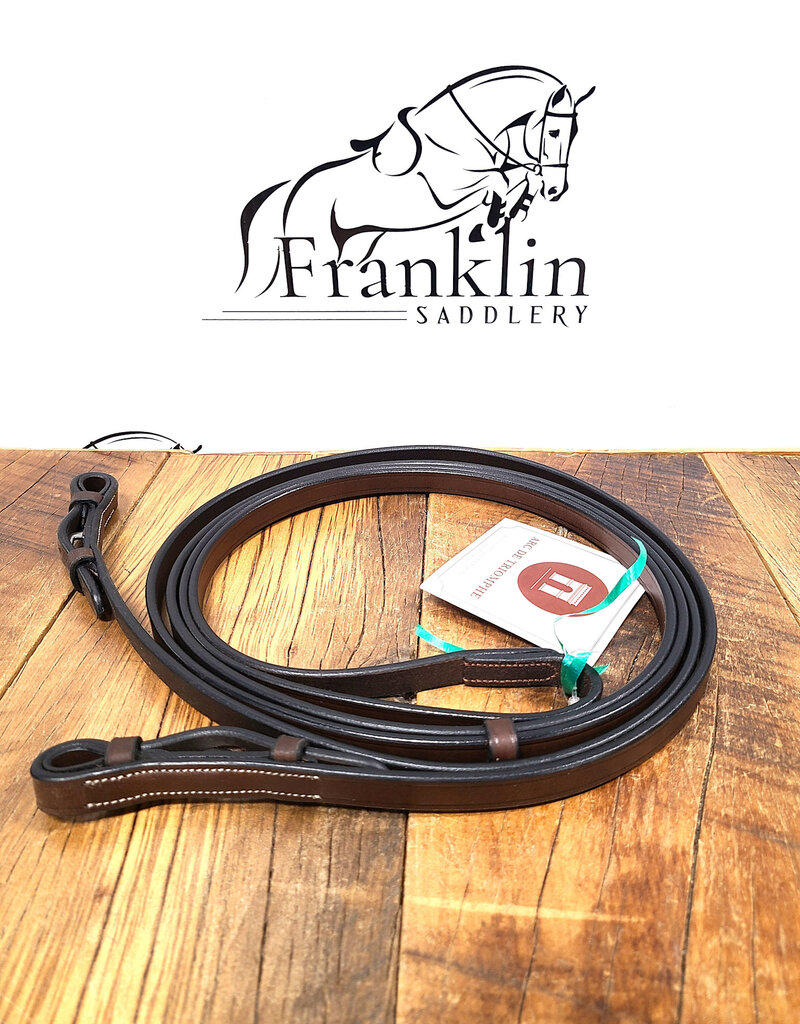ADT ADT Tack Plain Curb Reins Brown X-Long