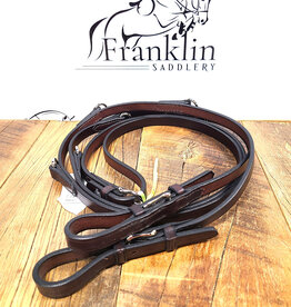 Tory Leather Tory Leather Center Buckle German Martingale Reins Horse Havana