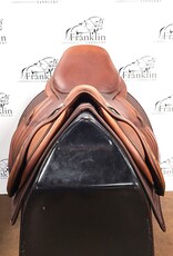 Butet Used Butet Premium Integrated M 17" Seat 2.25 Flap Standard Tree Gold Saddle #864