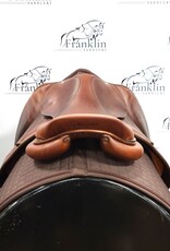 Butet Used Butet Premium Integrated M 17" Seat 2.25 Flap Standard Tree Gold Saddle #864