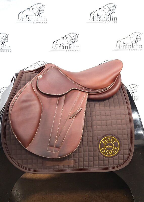 Butet Butet Premium L 17" Seat 2.5 Flap Standard Tree  UDTF Gold Saddle