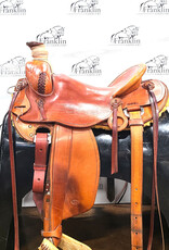 Custom Lucky P Western Ranch Saddle 16" Seat Consignment #866