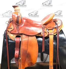 Custom Lucky P Western Ranch Saddle 16" Seat Consignment #866