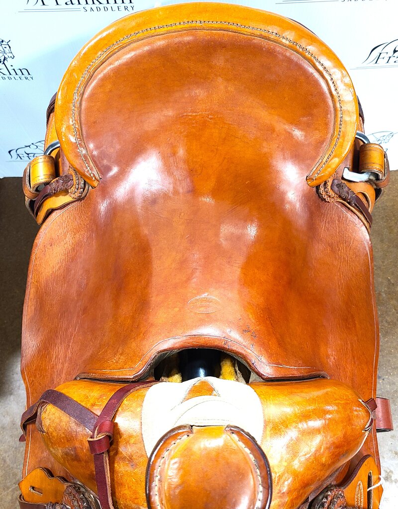 Custom Lucky P Western Ranch Saddle 16" Seat Consignment #866