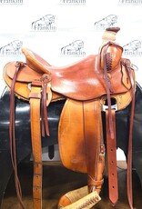Custom Lucky P Western Ranch Saddle 16" Seat Consignment #866