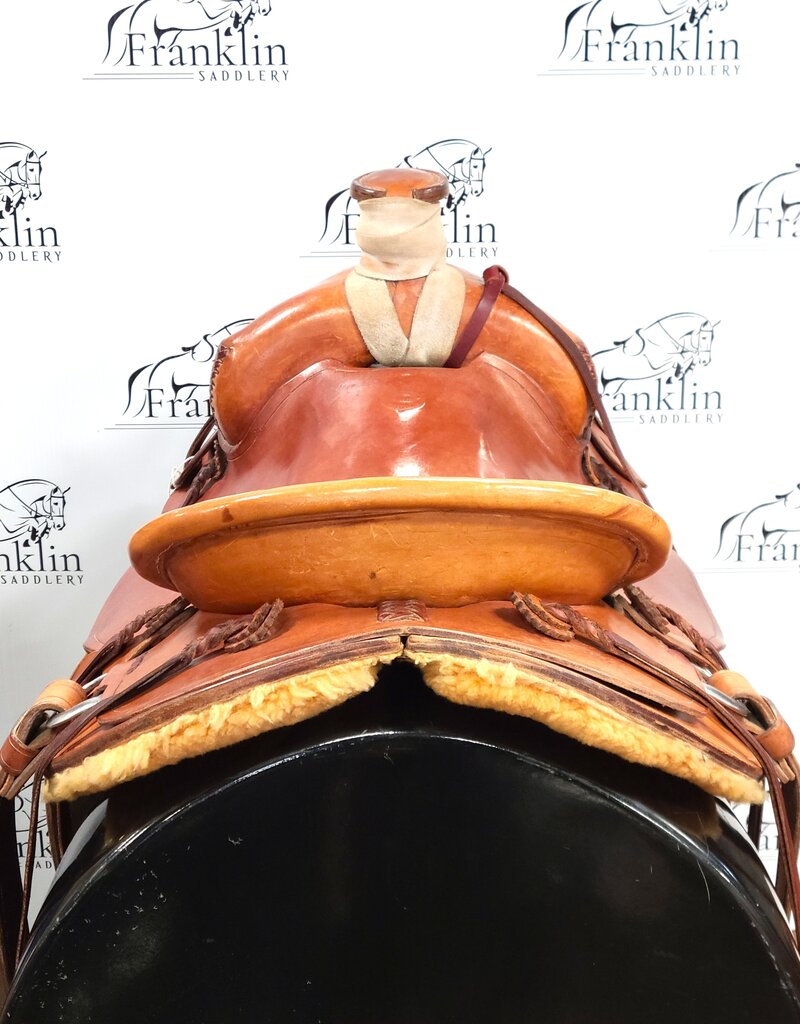Custom Lucky P Western Ranch Saddle 16" Seat Consignment #866