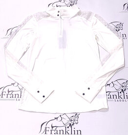 Euphoric Equestrian Euphoric Equestrian Ladies Palm Beach LS Competition Top White