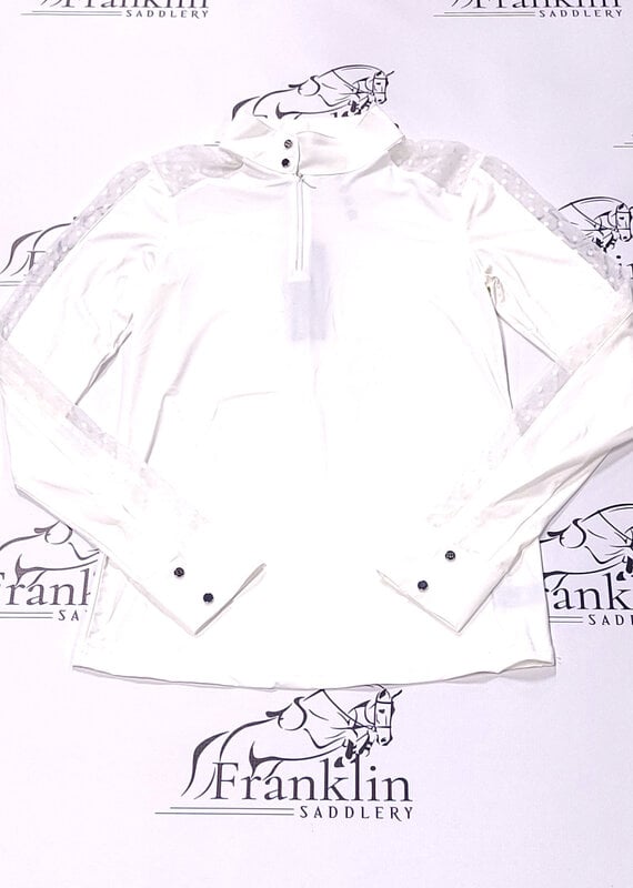 Euphoric Equestrian Euphoric Equestrian Ladies Palm Beach LS Competition Top White