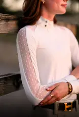 Euphoric Equestrian Euphoric Equestrian Ladies Palm Beach LS Competition Top White