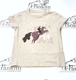 Ariat Ariat Youth Floral Leap Short Sleeve T-Shirt Oatmeal