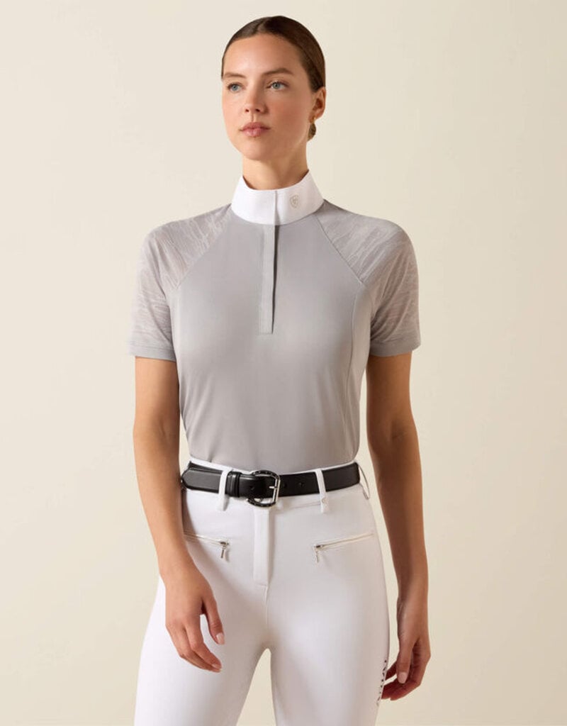 Ariat Ariat Women's Aptos Vent 2.0 Short Sleeve Show Shirt Show Grey